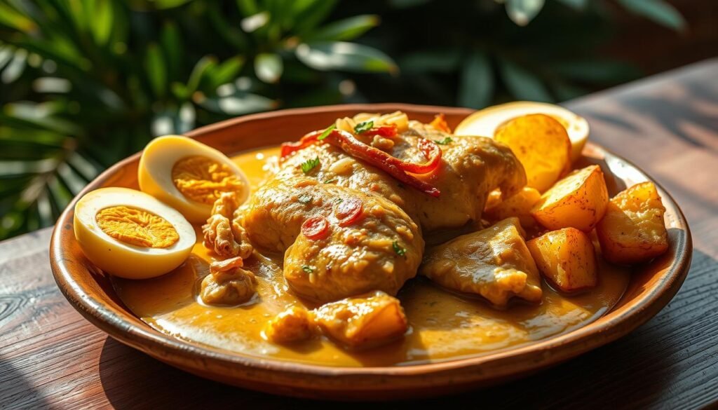 Ají de gallina plato tradicional peruano