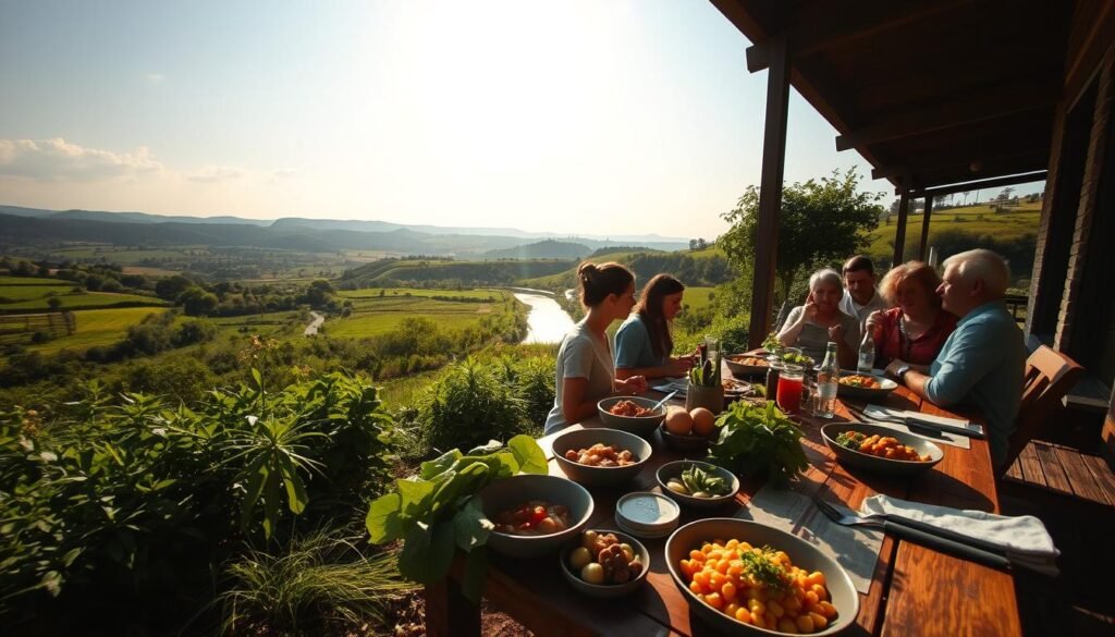 Alimentación sostenible en turismo alternativo