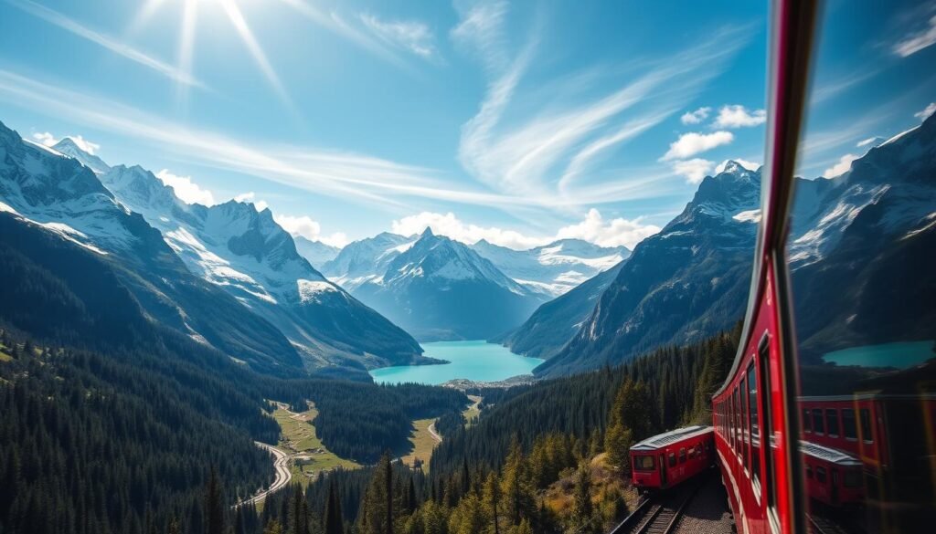 Bernina Express en los Alpes