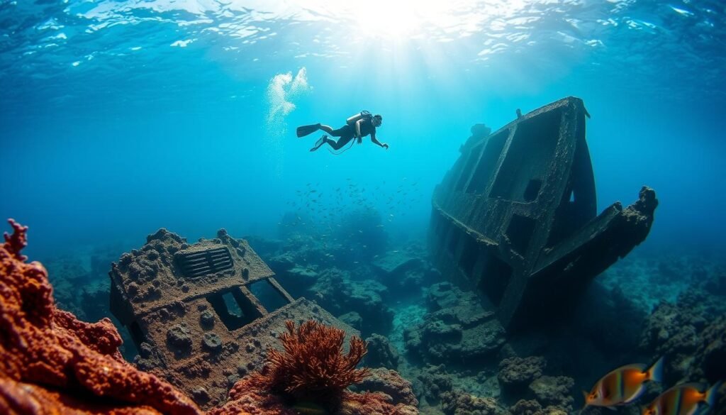 Buceo en Mar Rojo con pecios históricos