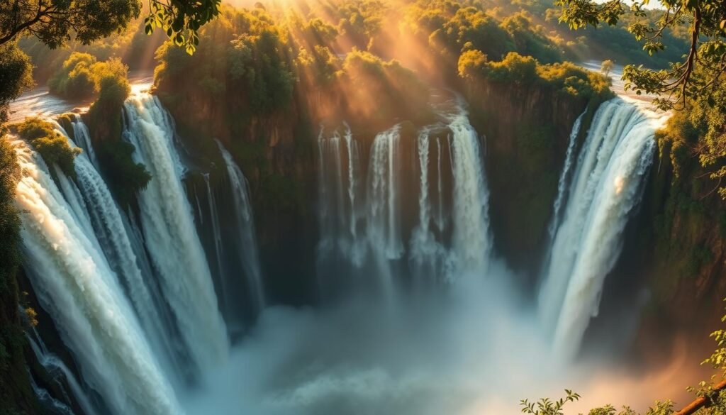 Cataratas del Iguazú en la frontera Brasil-Argentina