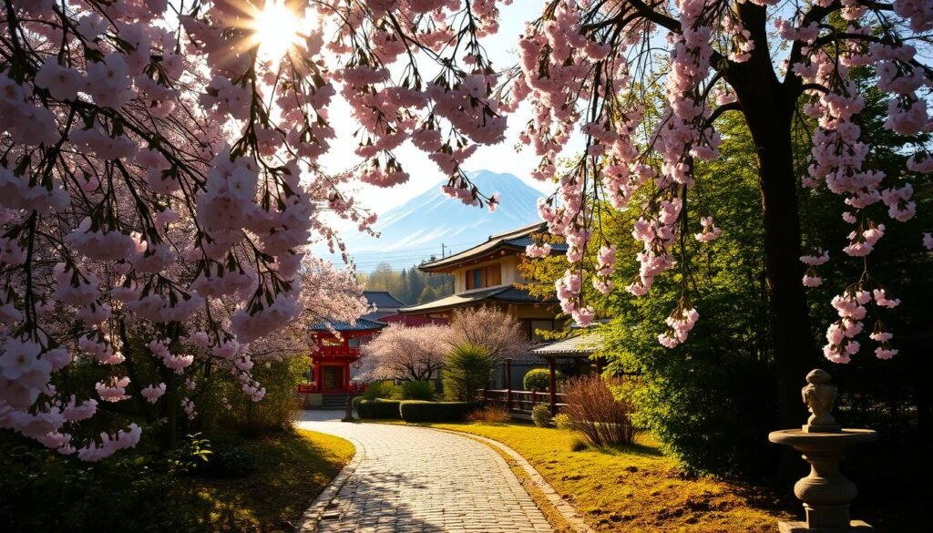 Cerezos en flor en Hakodate