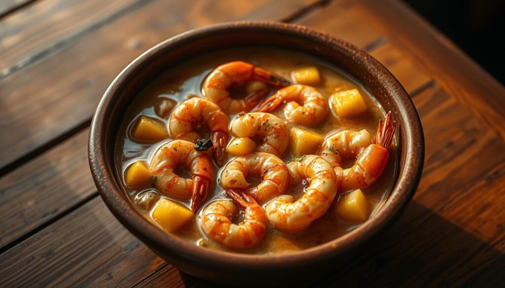 Chupe de camarones arequipeño plato tradicional