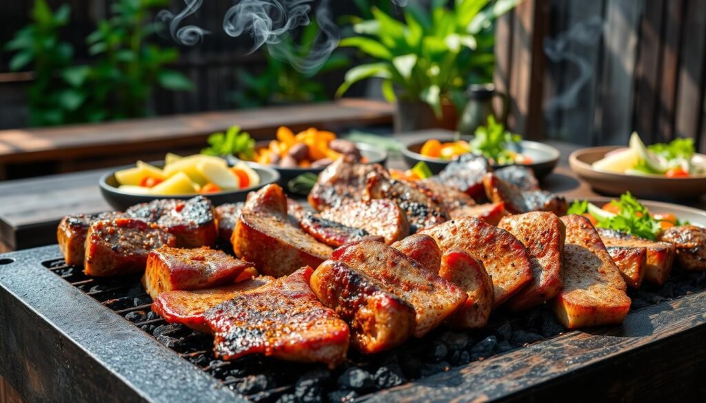 Churrasco brasileño parrilla tradicional