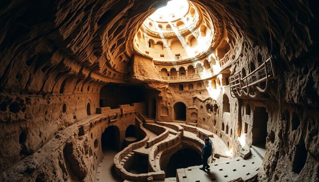 Ciudad subterránea de Derinkuyu en Capadocia