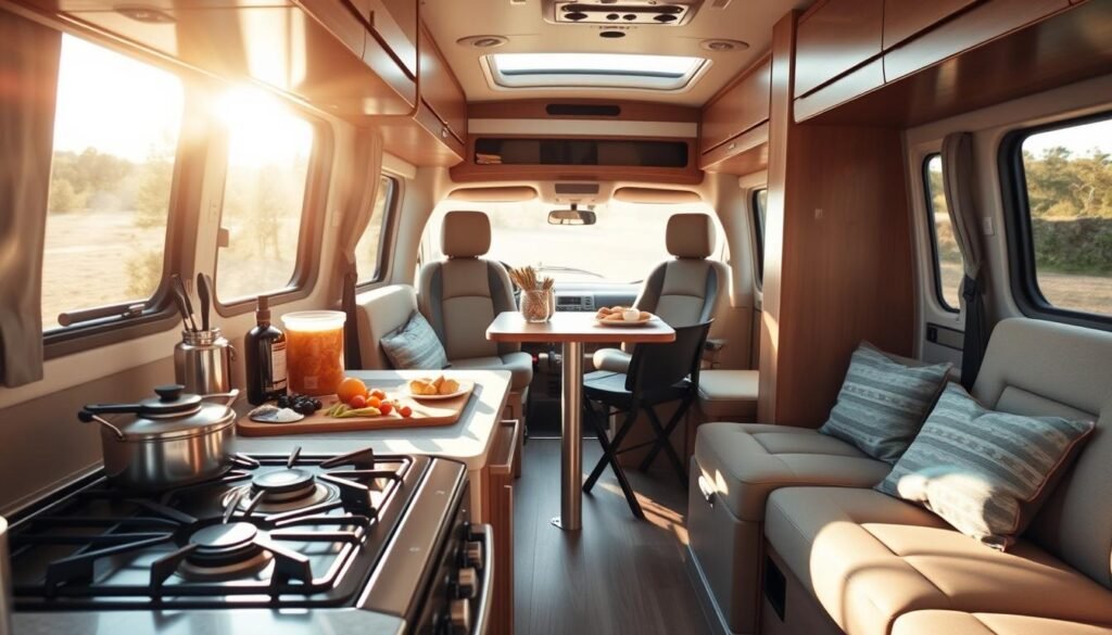 Cocina en autocaravana