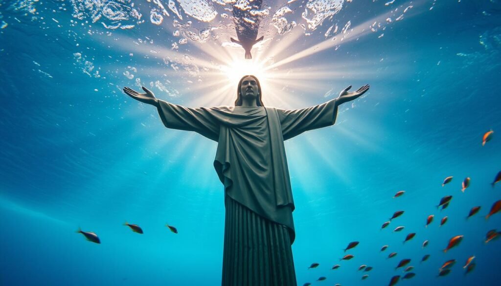 Cristo del Abismo estatua submarina