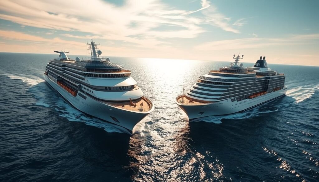 Cruceros de lujo en el mar