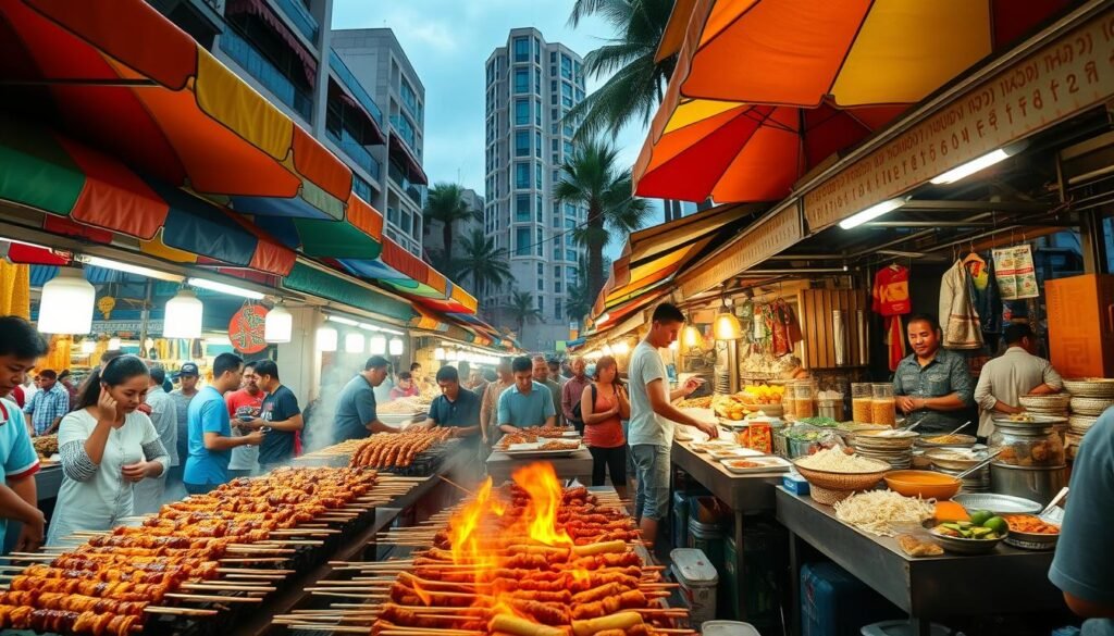 Distritos de comida callejera en Tailandia