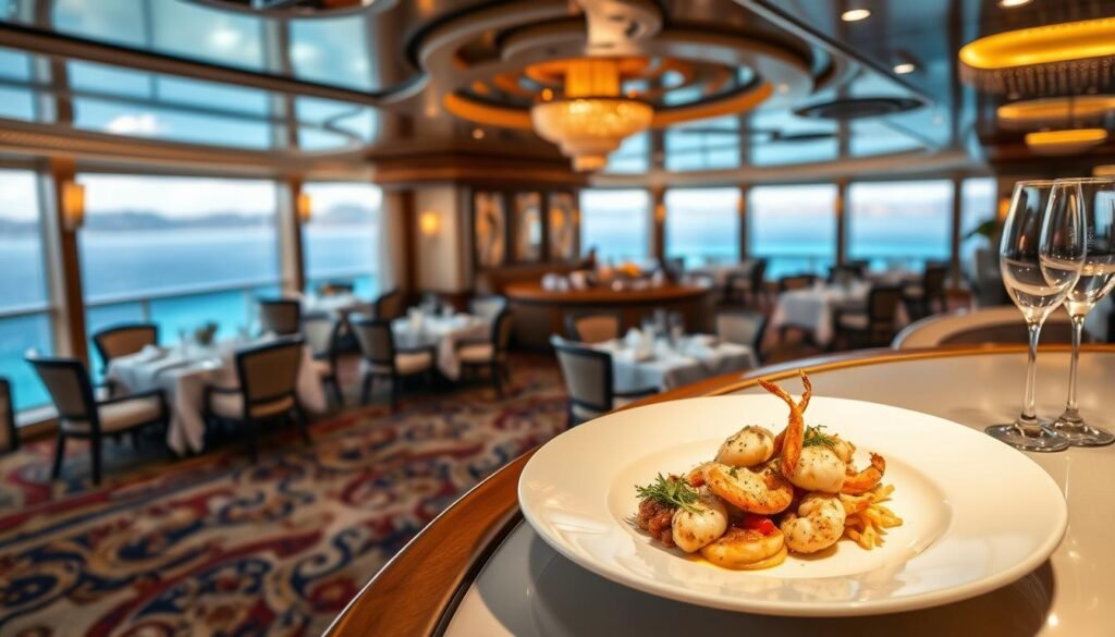 Experiencia culinaria en cruceros impresionantes
