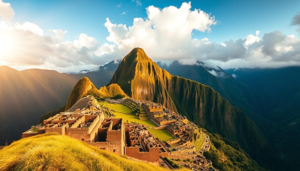 Fotografía panorámica de Machu Picchu