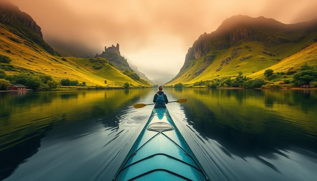 Kayak en canales escoceses