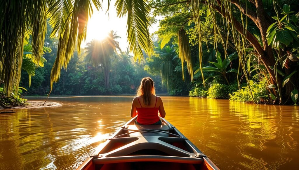 Kayak en el Amazonas ecuatoriano