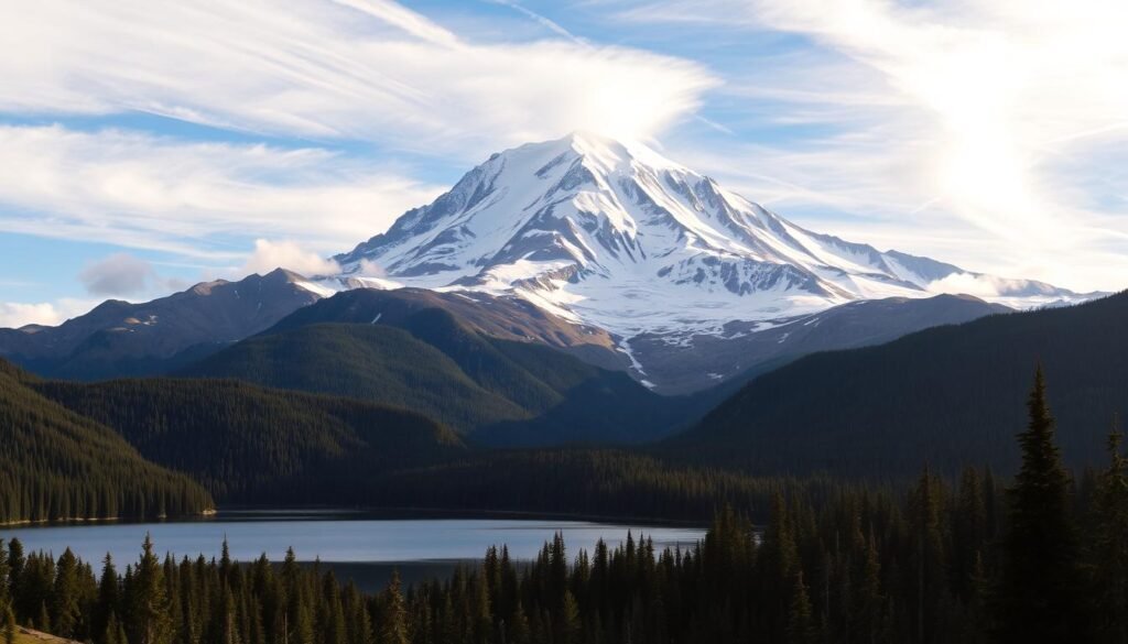 Monte Rainier paisaje de montaña