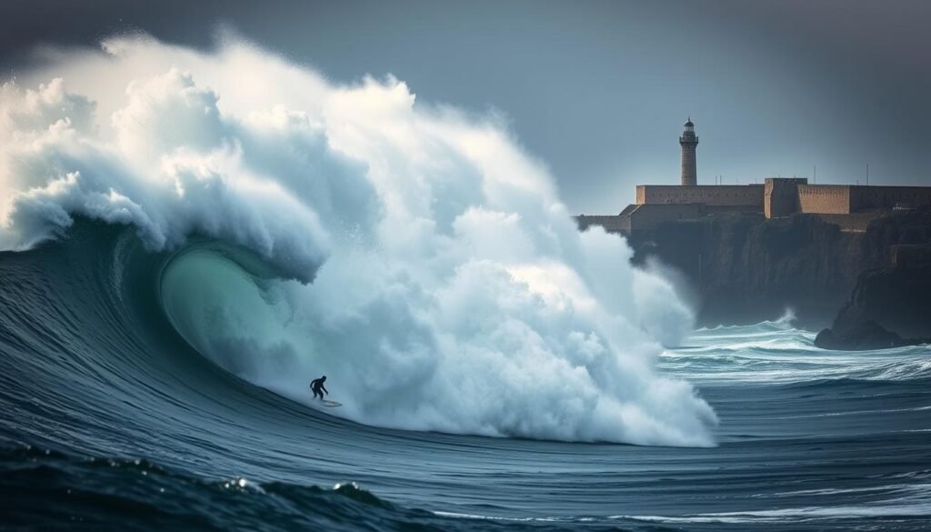 Olas gigantes de Nazaré
