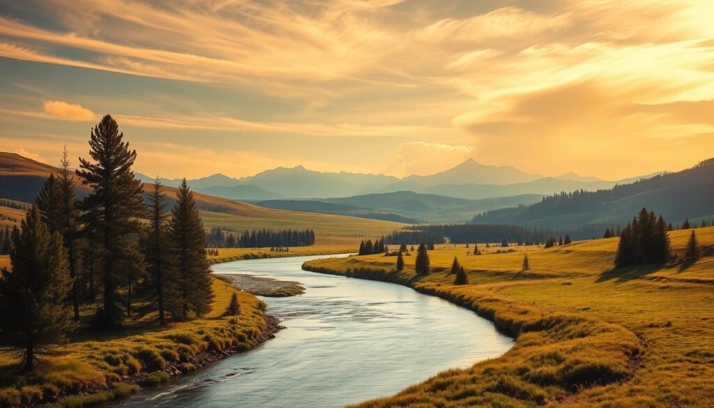 Paisaje de Yellowstone Paisaje de Yellowstone