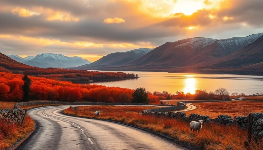 Paisajes otoñales de Escocia