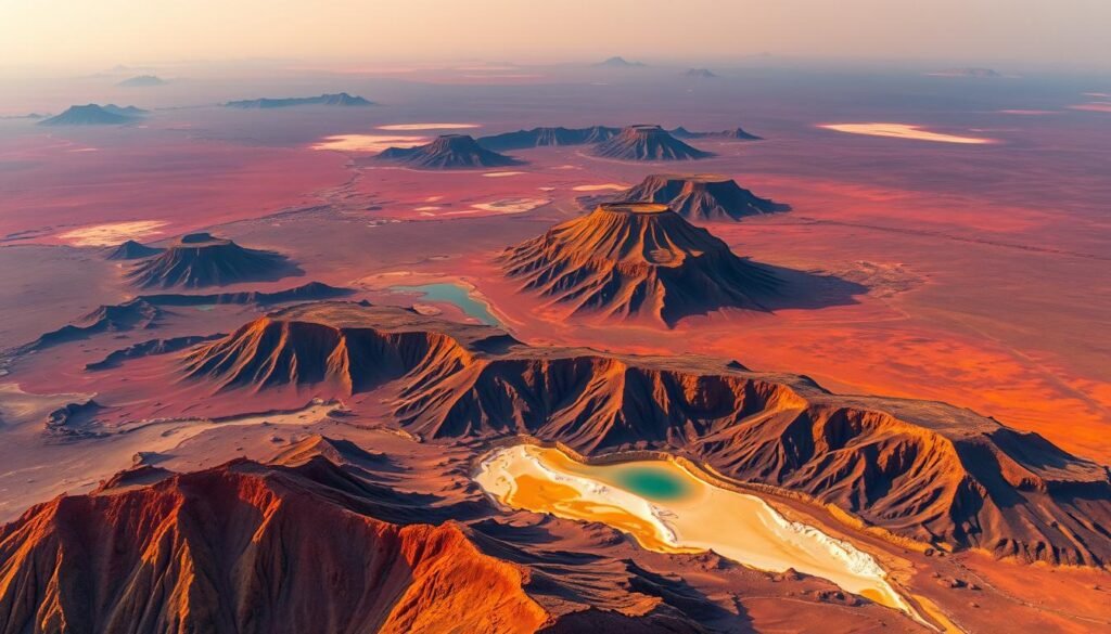 Paisajes volcánicos de la Depresión de Danakil