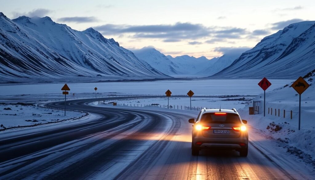Precauciones de conducción en Islandia