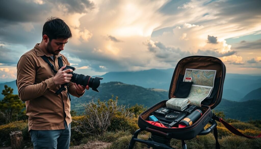 Preparación para fotografía de viajes