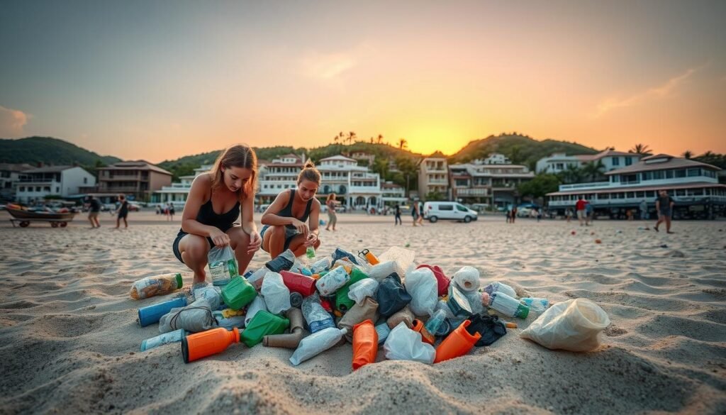 Reducción de plásticos en turismo ético