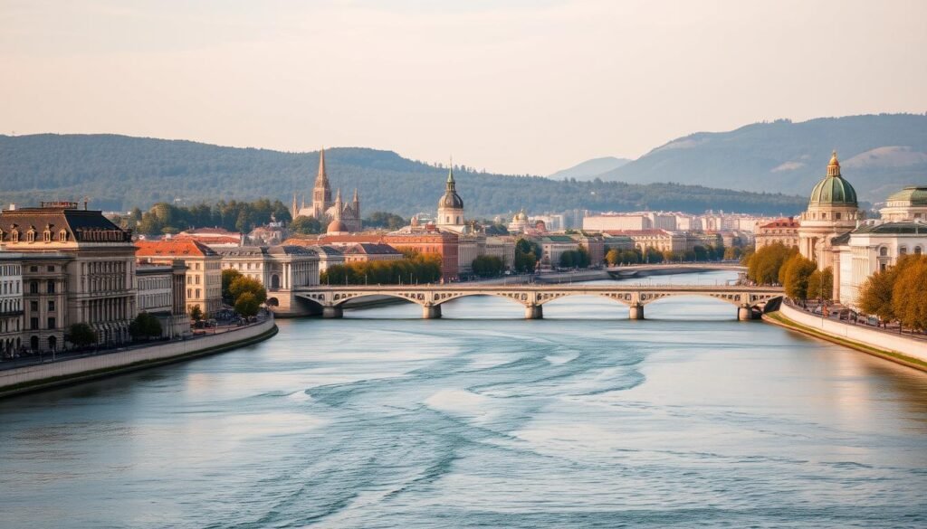 Río Danubio en Viena