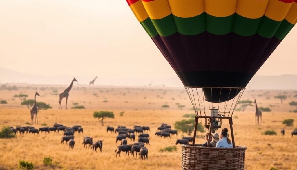 Safari en globo aerostático en Masai Mara