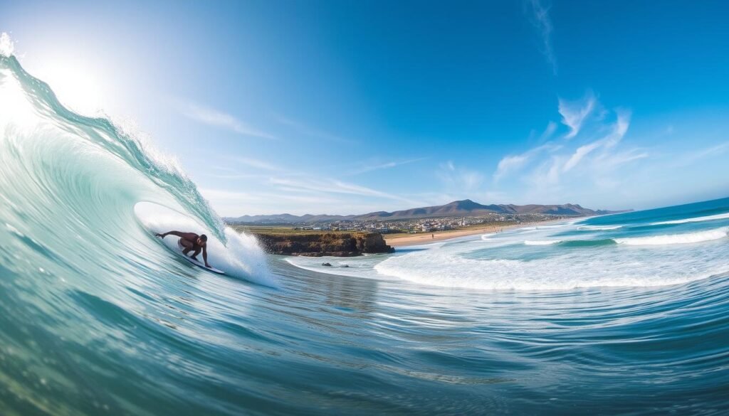 Surfista en Jeffreys Bay