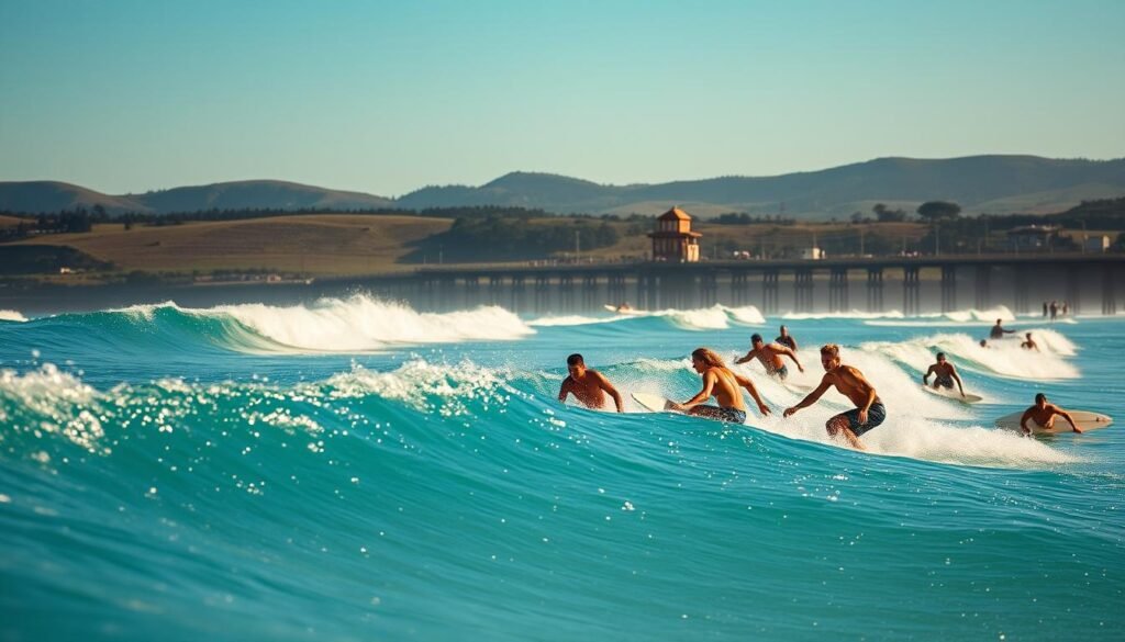 Surfistas en Santa Cruz