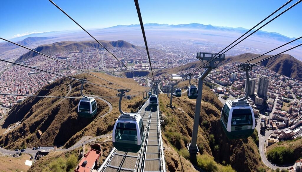 Teleférico de La Paz-El Alto en Bolivia
