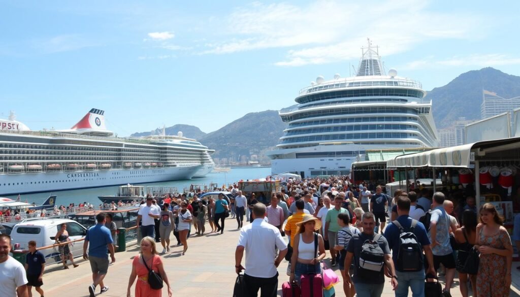 Tiempo en puertos de cruceros