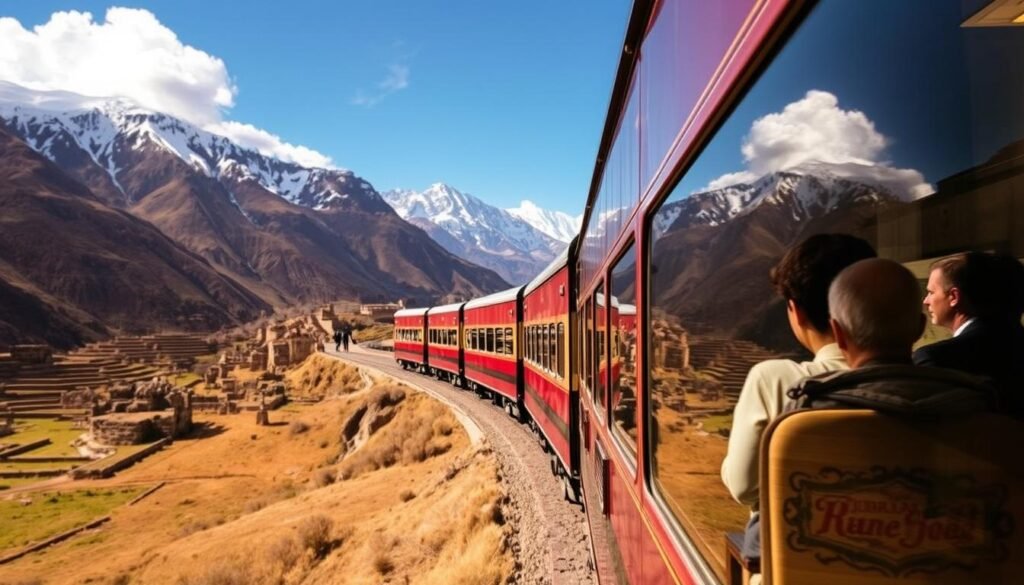Tren Hiram Bingham en el Valle Sagrado