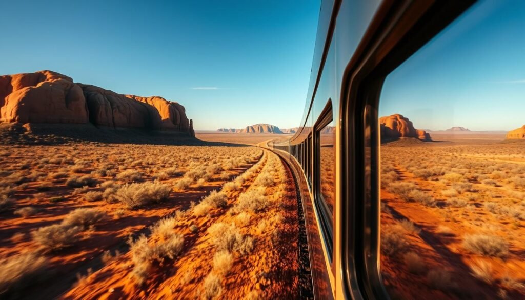 Viajes en tren atravesando Australia