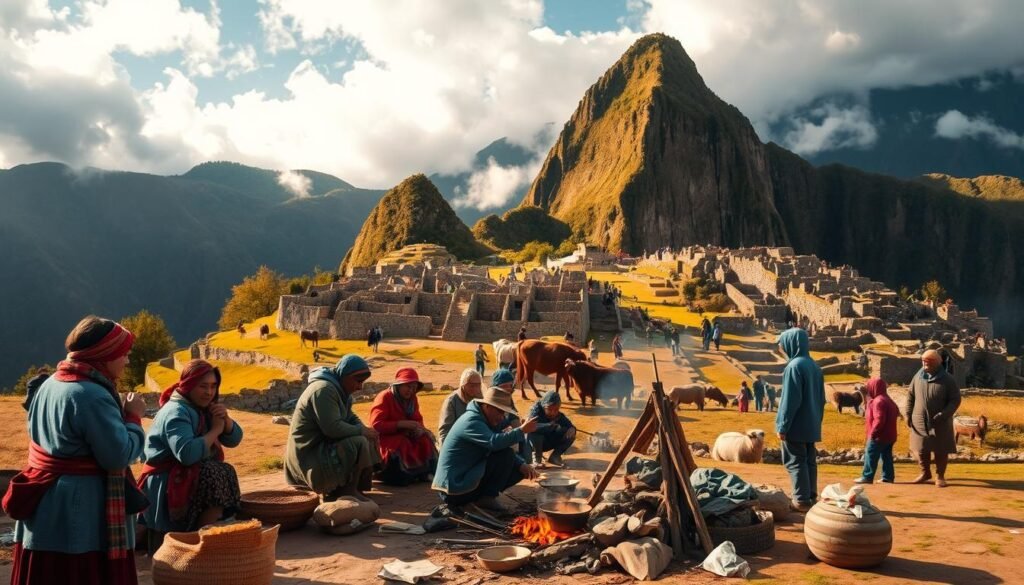 Vida cotidiana en Machu Picchu