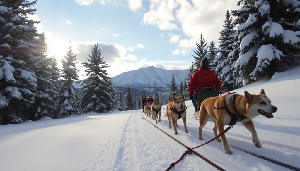 trineo tirado por perros en Park City