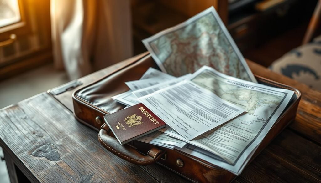 Documentos para viaje extremo