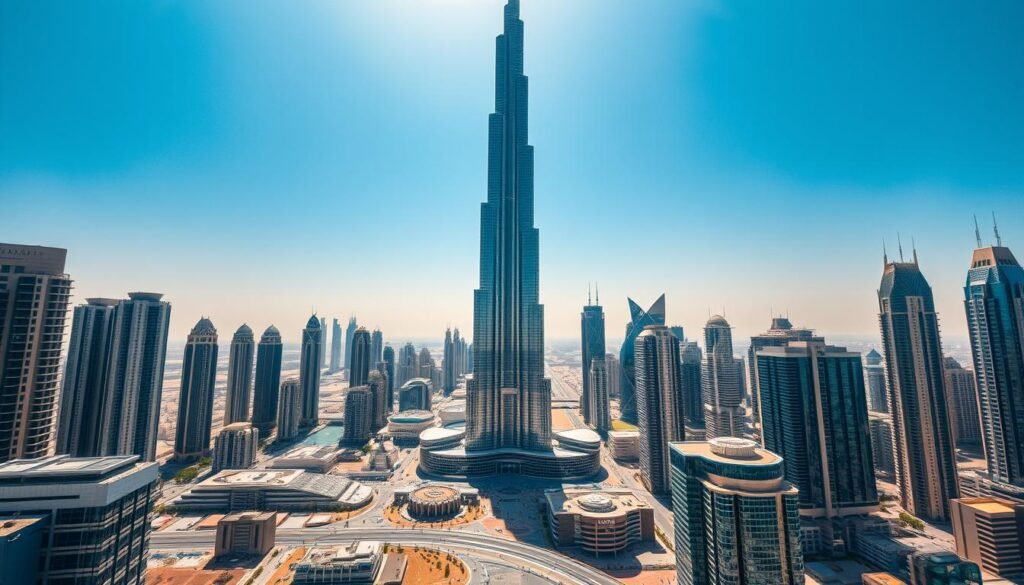 Rascacielos Burj Khalifa en Dubái