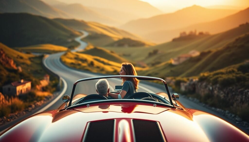 Ruta romántica en carretera para parejas