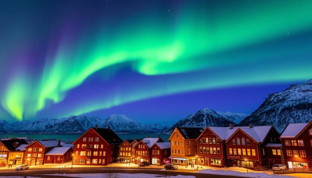 Auroras boreales en Tromsø, Noruega