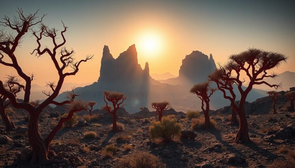 Isla de Socotra paisaje alienígena