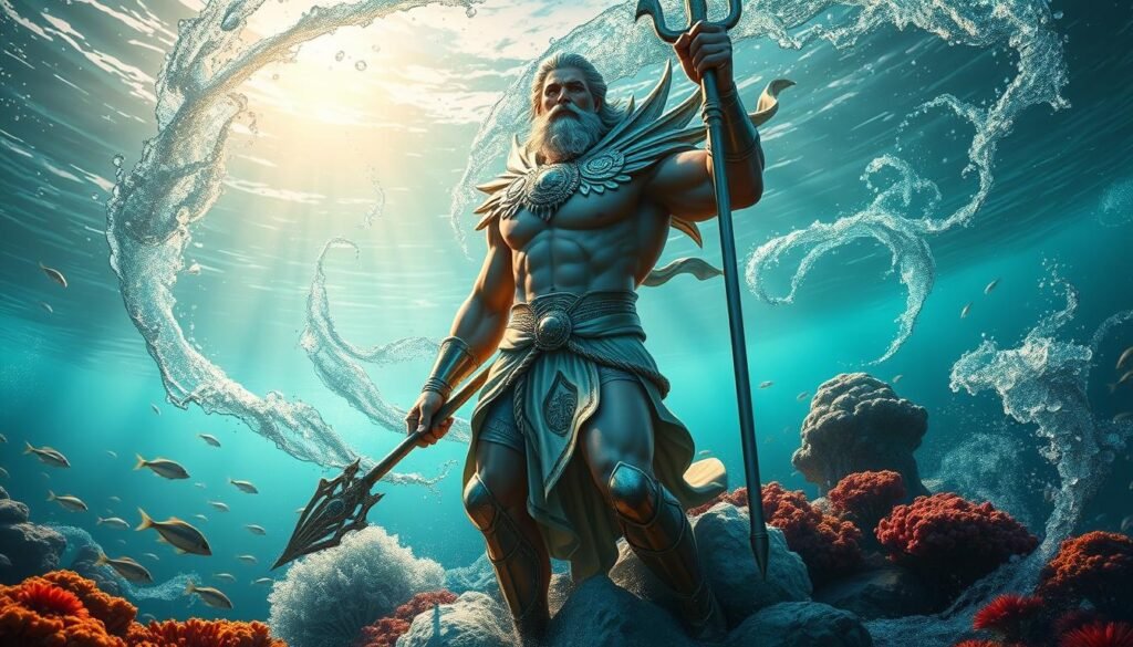 Poseidón dios del mar griego