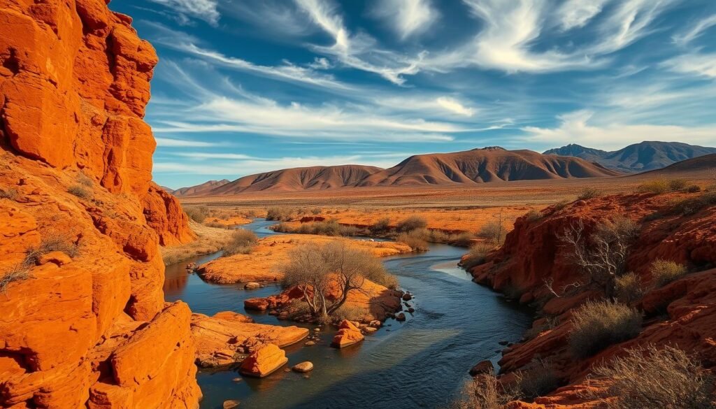 Río Tinto paisaje exótico