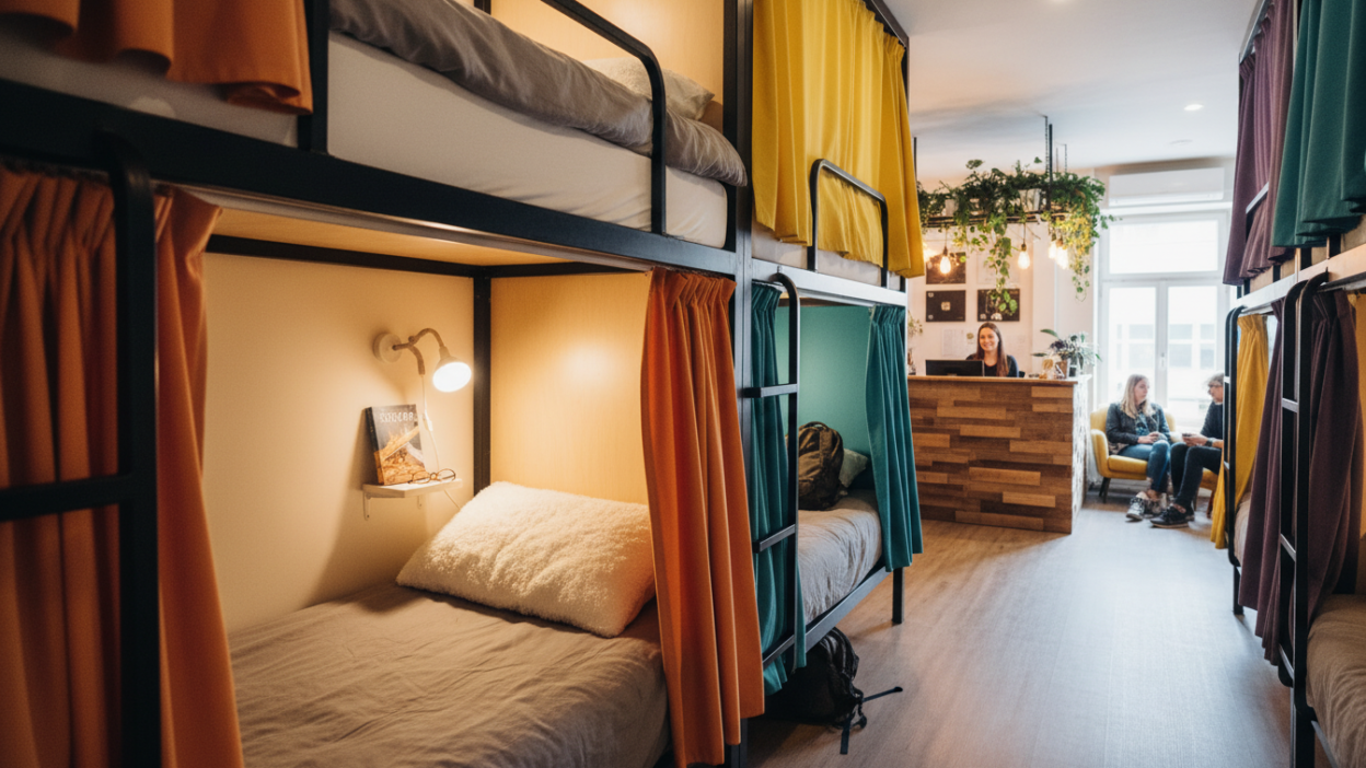 Hostales con cortina